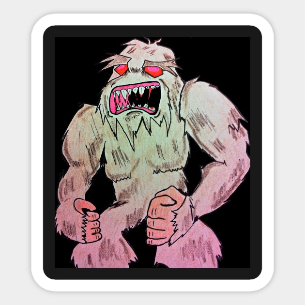 Squatch no like you! Sticker by rodmac